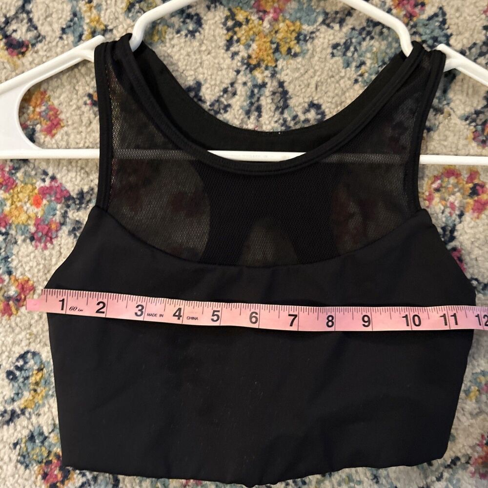 Lululemon Gear up bra black mesh high neck womens 4 - Picture 6 of 7